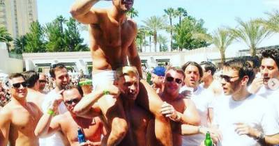 Mark Wright wears just a pink thong as new photos emerge from wild Vegas stag do before Michelle Keegan wedding - www.ok.co.uk