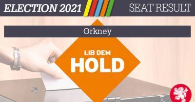 Scottish Election 2021: Orkney hold for the LibDems - www.dailyrecord.co.uk - Scotland