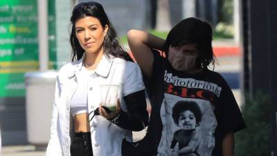 Mason Disick, 11, Is Almost As Tall As Mom Kourtney Kardashian On Juice Run With Fai Khadra – See Pics - hollywoodlife.com