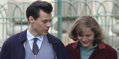 Harry Styles Films Scenes at Royal Pavilion With Emma Corrin for 'My Policeman' - www.justjared.com - city Brighton