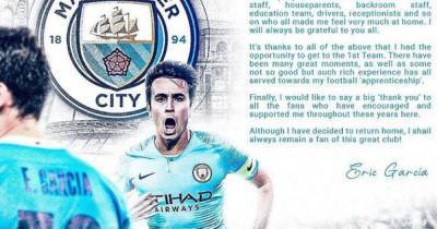 Eric Garcia sends message to Man City fans after sealing Barcelona transfer - www.manchestereveningnews.co.uk - Manchester