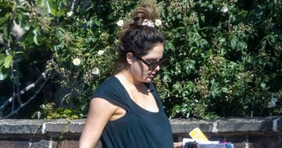 Pregnant Binky Felstead looks ready to drop as she shows off blossoming bump in the sun - www.ok.co.uk - India - Chelsea - county Barnes