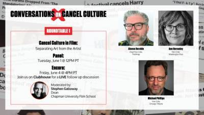 Join a Conversation on ‘Cancel Culture in Film’ with Film Critics from the Washington Post and Chicago Tribune - thewrap.com - Chicago - Washington - Washington