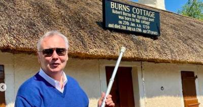 Eamonn Holmes thrills Scots as he visits Turnberry and Ayr despite chronic back pain - www.dailyrecord.co.uk - Scotland - Ireland