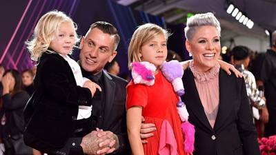 Pink and Carey Hart's Kids Scale 100-Foot Rock in First Outdoor Climb - www.etonline.com - county Rock