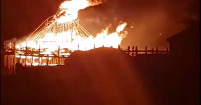 Footage shows devastating blaze as it rips through iconic Scottish Crannog Centre - www.dailyrecord.co.uk - Scotland - Centre