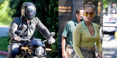 Jennifer Lopez Spotted Back in L.A., Ben Affleck Seen Leaving Her House on Motorcycle - www.justjared.com - Los Angeles - Miami