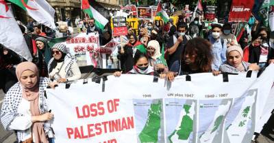 Hundreds of 'Free Palestine' protesters take to city centre streets - www.manchestereveningnews.co.uk - Manchester - Palestine