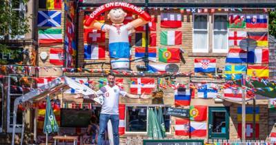 Footy-mad landlord puts up FIVE HUNDREDS flags for Euros to create 'best decorated pub' in the UK - www.manchestereveningnews.co.uk - Britain - Manchester - city Sheffield