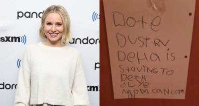 Kristen Bell shares hilarious 'threatening notes' her daughter Delta leaves around the house - www.pinkvilla.com