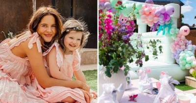 Inside Binky Felstead's birthday party for daughter India with huge bouncy castle and unicorn cake - www.ok.co.uk - India - Chelsea