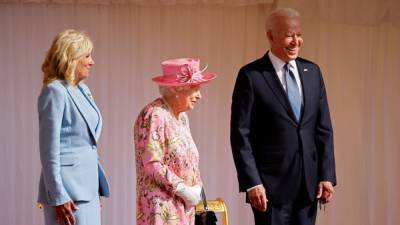 Joe and Jill Biden Meet Queen Elizabeth for Tea at Windsor Castle - www.etonline.com