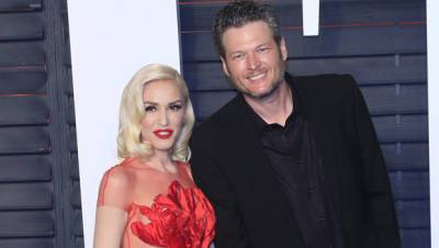 Gwen Stefani Rocks Diamond Band On Wedding Finger Sparking Rumors She Wed Blake Shelton - hollywoodlife.com