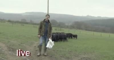 Countryfile's Matt Baker farms in just his underpants to beat the sweltering heat - www.ok.co.uk