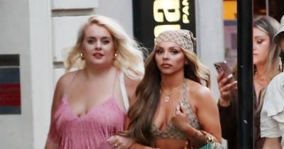 Jesy Nelson shows off her abs as she dons '90s look for 30th birthday celebrations - www.ok.co.uk - London