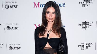 Emily Ratajkowski Sizzles In Black Mini With Sheer Details At Tribeca Film Fest 3 Months After Giving Birth - hollywoodlife.com - New York