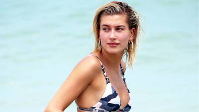 Hailey Baldwin Gets Cheeky In Sexy New Bikini Pics From Tropical ‘Gals’ Weekend’ — See Photos - hollywoodlife.com