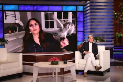 Salma Hayek Reveals Her Pet Owl Once Coughed Up A Hairball On Harry Styles’ Head - etcanada.com