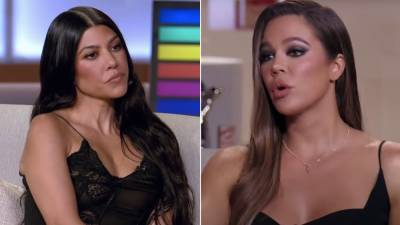 Khloe Kardashian Calls Out Kourtney for Not Showing Much of Her Love Life on 'KUWTK' - www.etonline.com