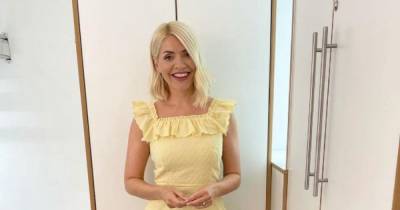 Holly Willoughby shows off incredible figure in stunning £89 yellow dress on This Morning - www.ok.co.uk - Britain