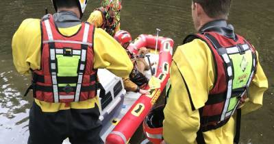 Dog comes away unscathed after daring rescue following 40 foot fall - www.manchestereveningnews.co.uk