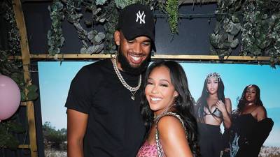Jordyn Woods Stuns In Sexy Cut-Out Black Set For Date Night With BF Karl-Anthony Towns - hollywoodlife.com - city Karl-Anthony