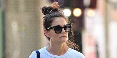 Katie Holmes Shows Her Love for Madonna in a Vintage Tee - www.justjared.com - New York