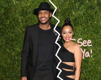 La La Anthony Files For Divorce From Carmelo Anthony After 16 Years Together! - perezhilton.com - New York