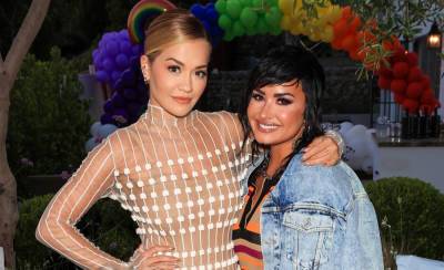 Rita Ora, Demi Lovato, & More Step Out for Pride Party in L.A. - www.justjared.com
