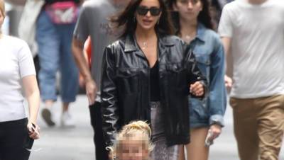 Irina Shayk’s Daughter Lea, 4, Rocks A Pink Frilly Dress While On A Scooter With Mom In NYC — Pic - hollywoodlife.com - New York