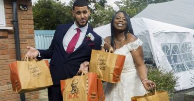 KFC superfan couple spend £15k on chicken and serve it to their wedding guests - www.dailyrecord.co.uk - Britain