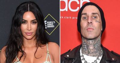 Kim Kardashian Has ‘Fun’ With Sister Kourtney’s BF Travis Barker After Denying Hookup Claims - www.usmagazine.com