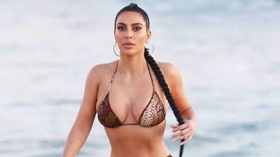 Kim Kardashian Celebrates Reaching 225 Million IG Followers By Wearing Tiny String Bikini - hollywoodlife.com
