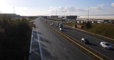 Motorcyclist from Salford arrested after gun found following police chase on the M62 - www.manchestereveningnews.co.uk - county Cheshire