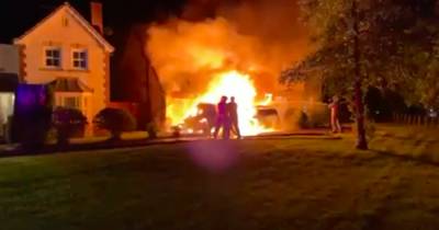 Moment firebomb attack at Scots Tory councillor's home spreads to bedroom where he and wife slept - www.dailyrecord.co.uk - Scotland
