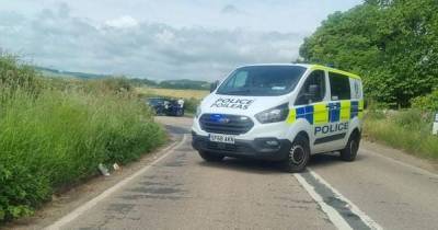 Two people rushed to hospital after horror crash as cops close Scots road for three hours - www.dailyrecord.co.uk - Scotland