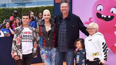 Gwen Stefani Sends Love To Blake Shelton On Father’s Day Posts Sweet Pics Of Him With Her 3 Kids - hollywoodlife.com - city Kingston
