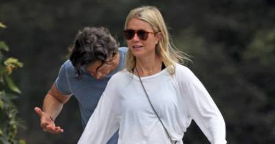Gwyneth Paltrow Gets Splashed By Passing Car During Walk with Husband Brad Falchuk - www.justjared.com