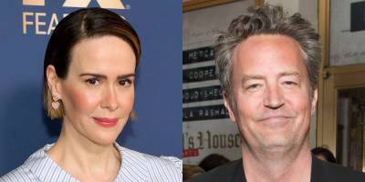Sarah Paulson - Matthew Perry - Shirley Maclaine - Gore Vidal - Sarah Paulson Dishes on the Awkward Moment She Shared with Matthew Perry at a 'Makeout Party' - justjared.com - USA - county Story