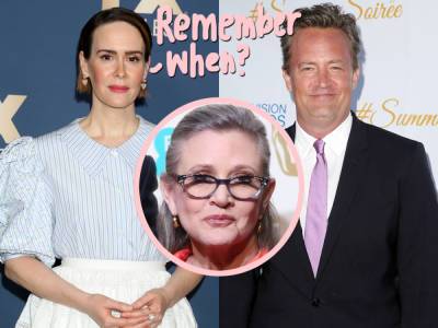 Sarah Paulson Claims Matthew Perry REFUSED To Kiss Her At Carrie Fisher’s ‘Makeout Party’! - perezhilton.com - USA - county Story