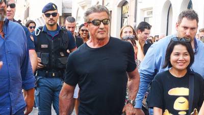 Sylvester Stallone, 74, Shows Off His Ripped Arm Muscles After Hitting The Gym – Photo - hollywoodlife.com