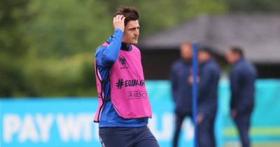 Manchester United captain Harry Maguire trains alone before England vs Germany - www.manchestereveningnews.co.uk - Manchester - Germany - Czech Republic