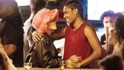 Rihanna and A$AP Rocky Share a Kiss During Arcade Date Night - www.etonline.com - New York