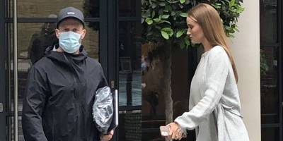 Jason Statham & Rosie Huntington-Whiteley Spotted Leaving Their London Hotel Together - www.justjared.com - London