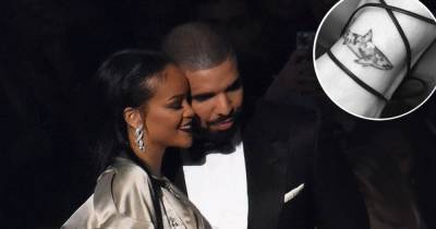 Rihanna Covers Up Her Matching Shark Tattoo With Drake — and Fans Think It’s Because of ASAP Rocky - www.usmagazine.com
