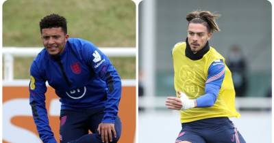 Jack Grealish and Jadon Sancho react in England training amid Man City and Man United developments - www.manchestereveningnews.co.uk - Manchester - Sancho