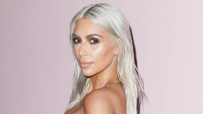 Kim Kardashian Looks Completely Different With Bleached Eyebrows For New SKIMs Promo - hollywoodlife.com