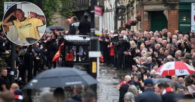'Eddie Beef, King of the Jibbers': Hundreds turn out for funeral of Manchester United terrace legend - www.manchestereveningnews.co.uk - Britain - Manchester