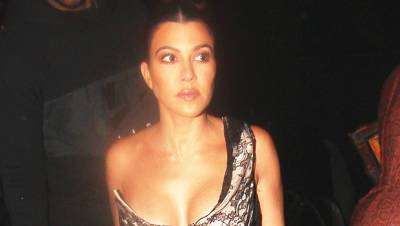 Kourtney Kardashian Rocks Black Lingerie Silver Grillz In Sexy New Photos - hollywoodlife.com