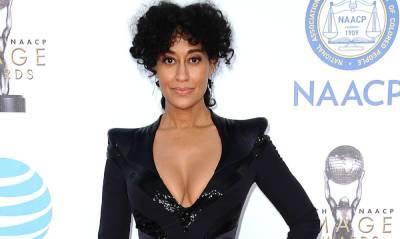 Tracee Ellis Ross sizzles in a cropped sequinned top - hellomagazine.com